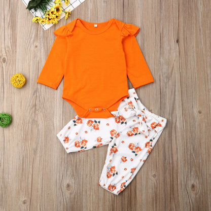0 24M Baby Girls 2Pcs Clothes Set  Newborn Babies