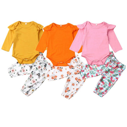 0 24M Baby Girls 2Pcs Clothes Set  Newborn Babies