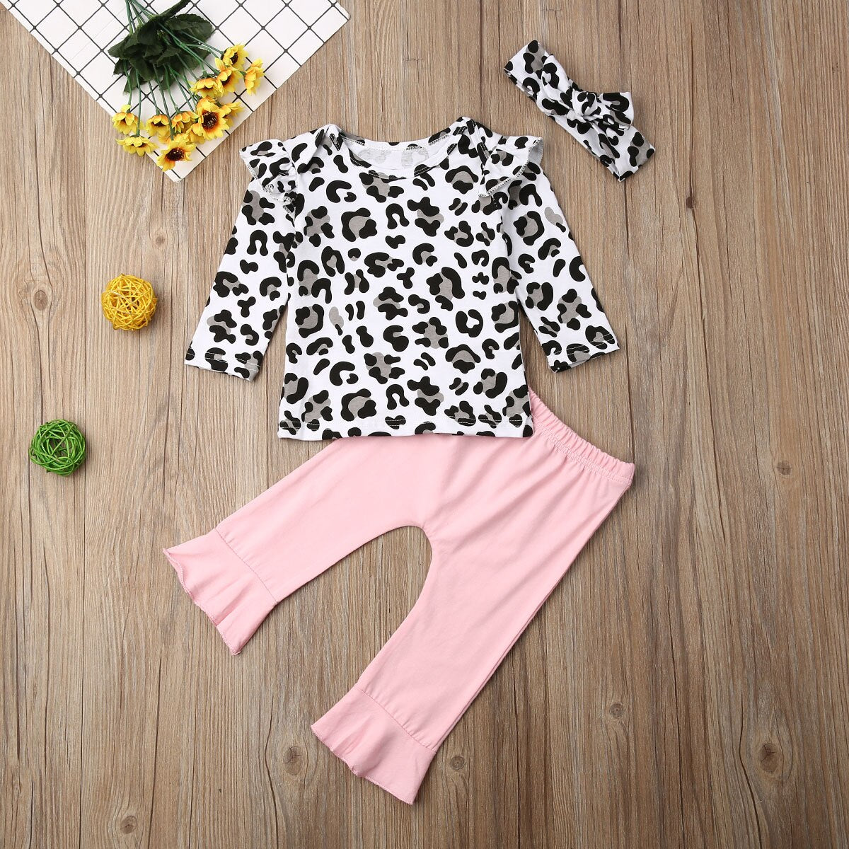 0 24M Baby Girls 3Pcs Clothes Set Newborn Babies