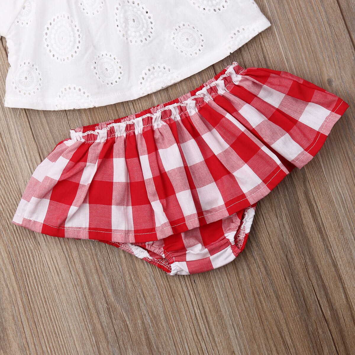 0 24M Baby Plaids Clothes Set Newborn Babies Girl
