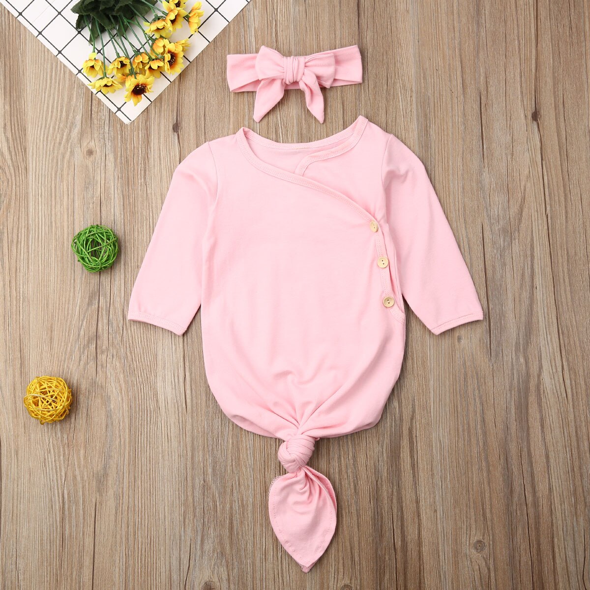 0 6M Newborn Baby Girls Boys Infant Solid Swaddle