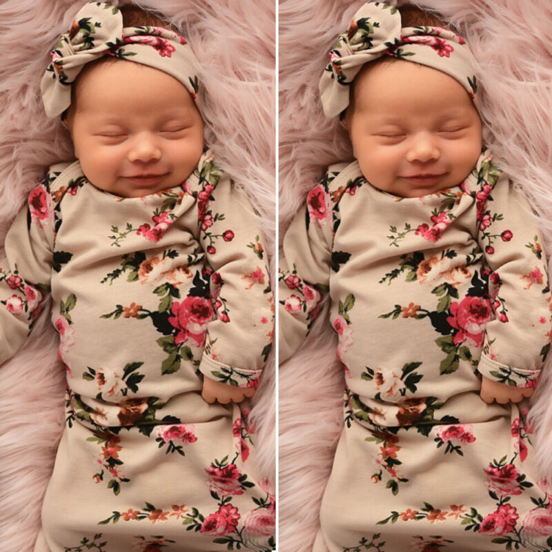 0 6M Newborn Baby Girls Boys Sleeping Bag Flowers