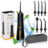 Bolusso Water Flosser - Includes 7 Attachments - Travel bag - E-book -