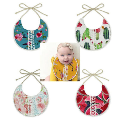 1 pcs Baby Boy Girl Cotton Bibs Babies Cute