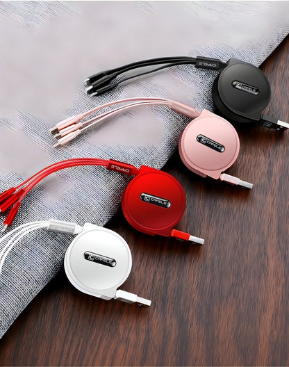TriFlex™ – Telescopic 3-in-1 Charging Cable
