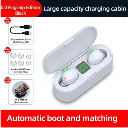 SonicDots™ – Auto-Pair LED Display Earbuds