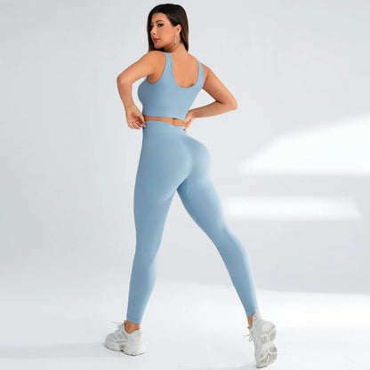 2 Piece Workout Sets for Women High Waisted Leggings Sports Bra Womens 2 Piece Workout Set for Yoga Gym