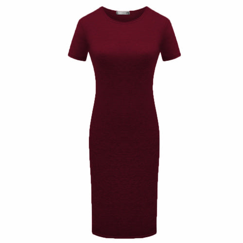 Slim Fit Short Sleeve Dress