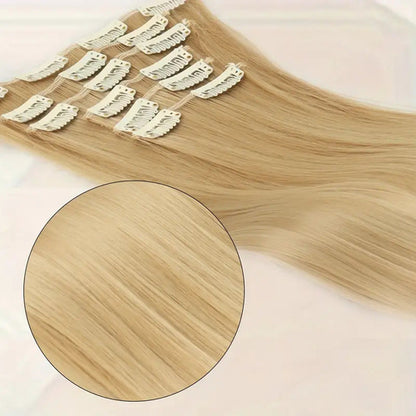Straight Clip In Hair Extensions 24Inch Hair Extensions For Women 6Pcs