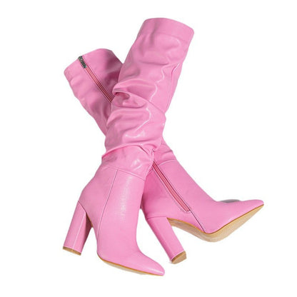 VivaVertix™ – Sharp Tip Long Heel Boots for Women