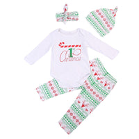 1st Christmas Babies 4 PCS Cltohing Set  Newborn
