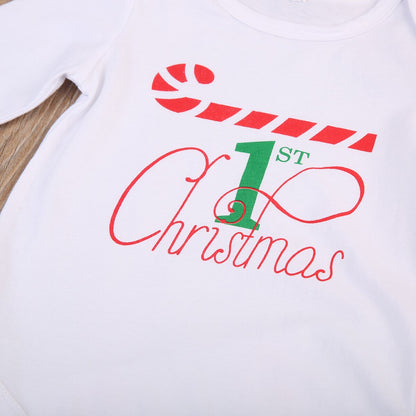 1st Christmas Babies 4 PCS Cltohing Set  Newborn