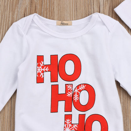 2017 Babies 3 pcs Xmas Clothing Set Adorable Boy