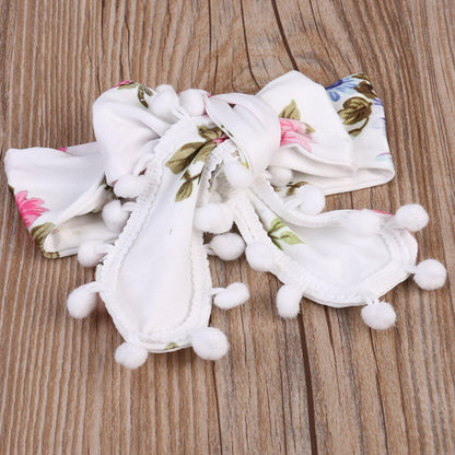 2017 Babies Girls Floral Tassels Bodysuits