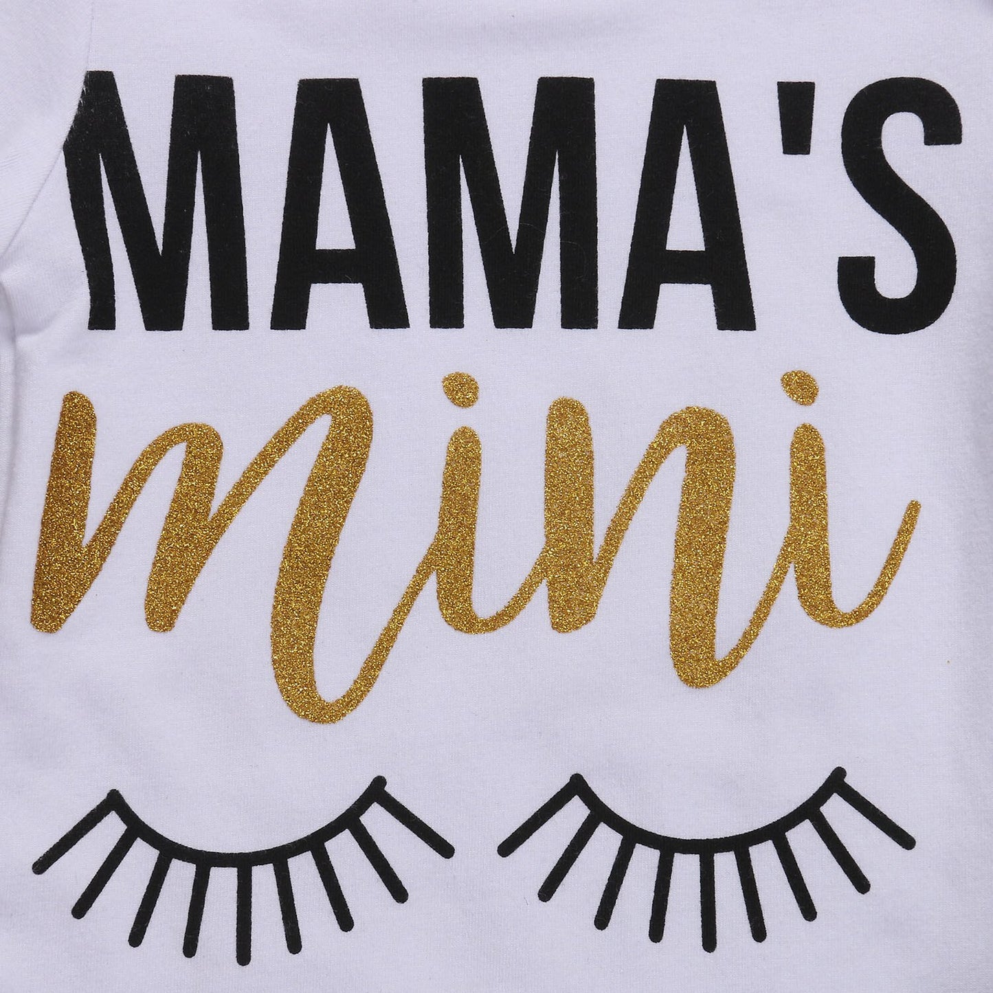 2017 Babies Letters Mama's Mini Eyelash Clothing