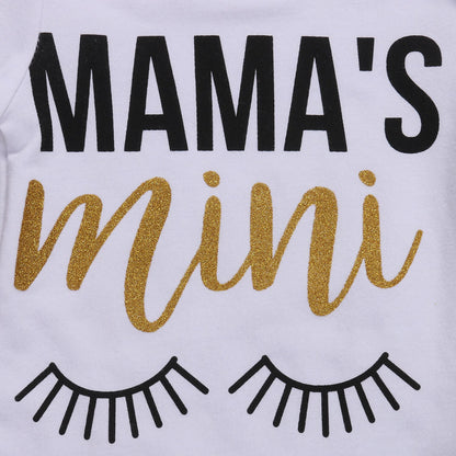 2017 Babies Letters Mama's Mini Eyelash Clothing