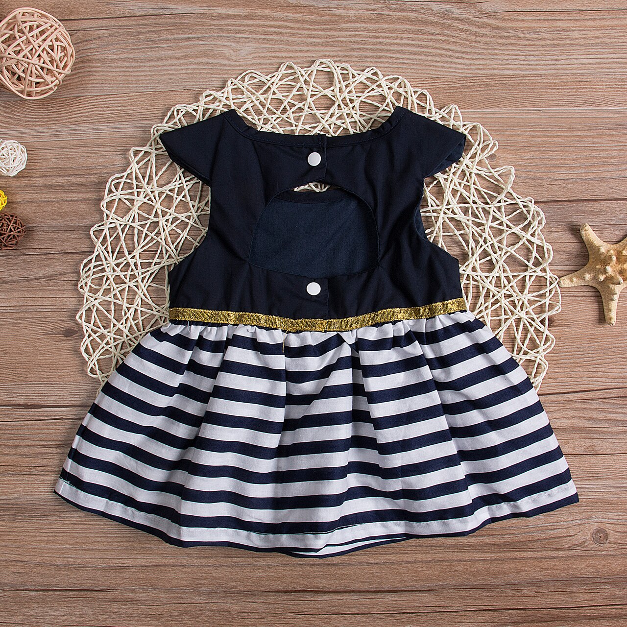 2017 Summer Newborn Babies Girl Stripes Dress Kids