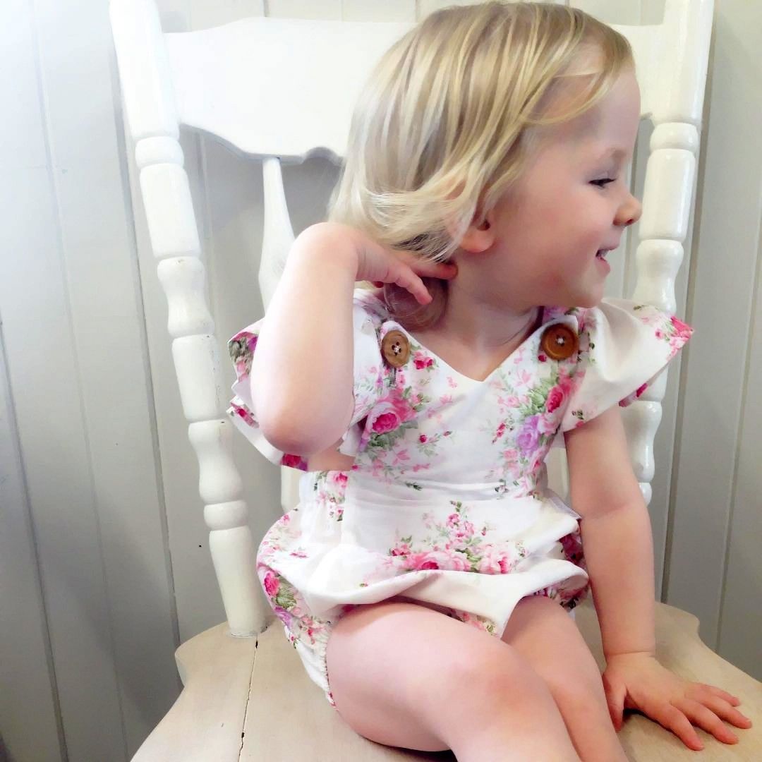 2017 Super Cute Babies Floral Bodysuits Infant