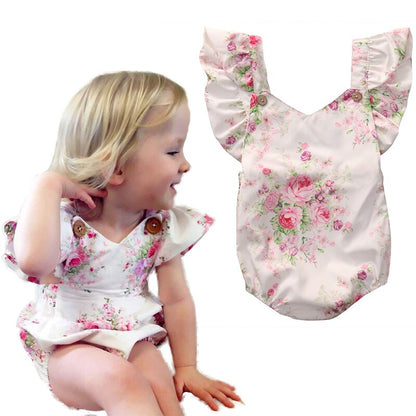 2017 Super Cute Babies Floral Bodysuits Infant