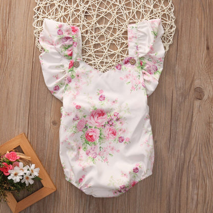 2017 Super Cute Babies Floral Bodysuits Infant