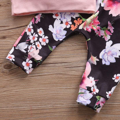 2017 pudcoco 2pcs Babies Casual Hooded Floral