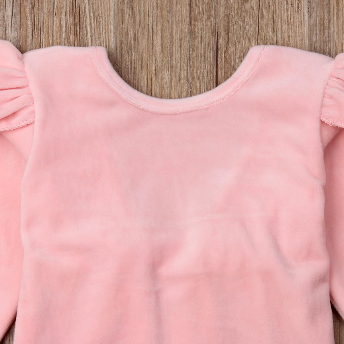 2018 Babies Solid Velvet Bowknot Bodysuit Newborn