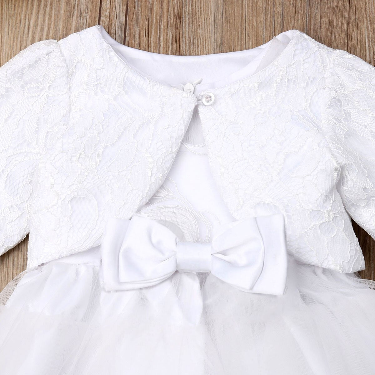 2018 Baby Girls Ivory Lace 3Pcs Clothes Set Babies