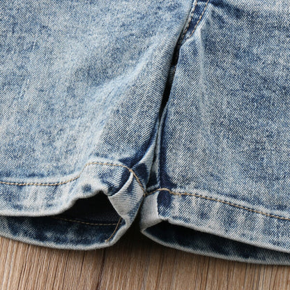 2018 Baby Kids Girls Denim Romper Babies Boys