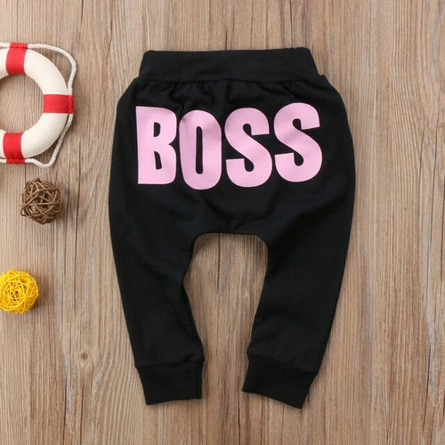 2018 Cute Baby Kids Letters Bottoms Pants Babies
