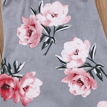 2018 Little Baby Girls Floral Rompers Babies Girls