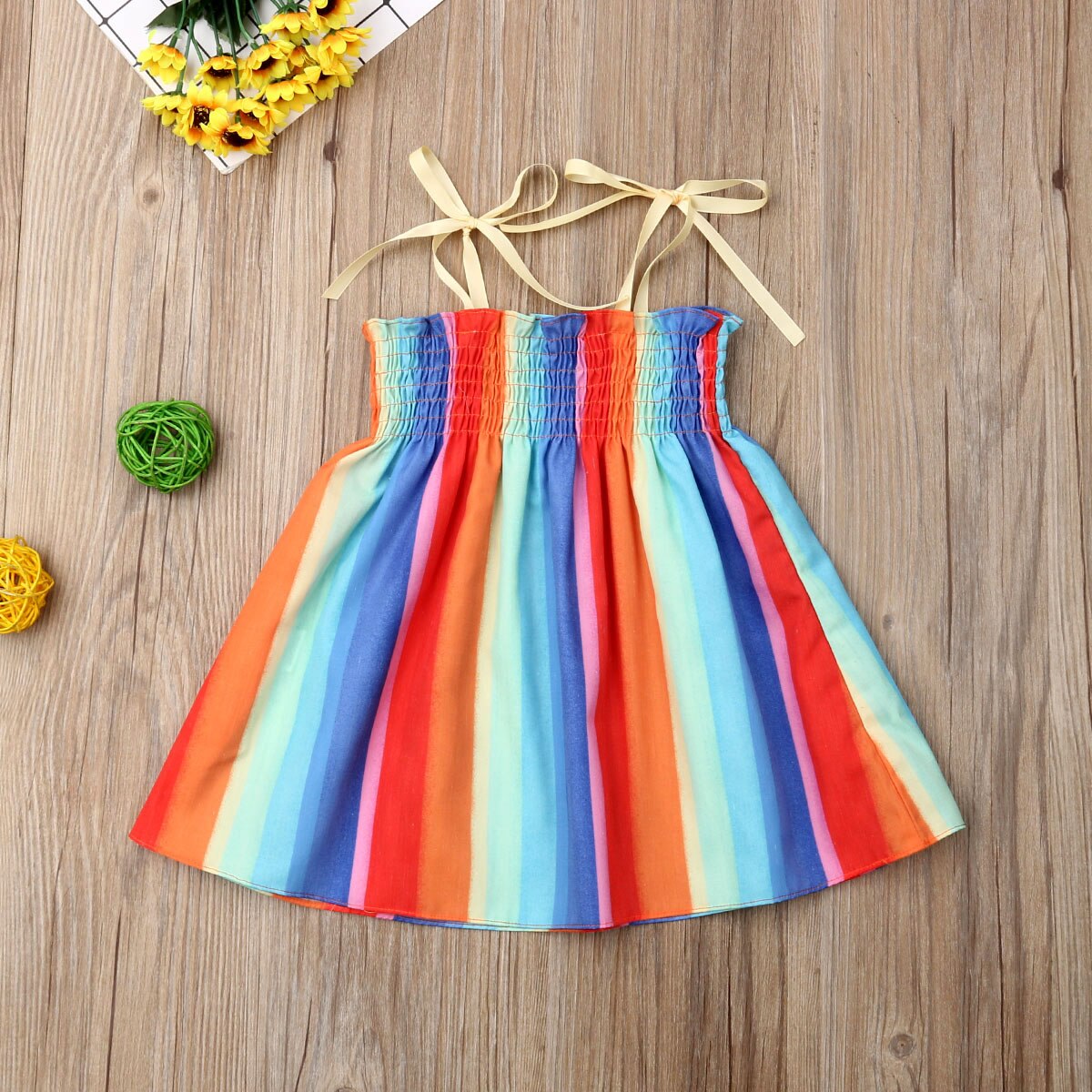 2019 Toddler Baby Kids Girls Stripes Dress Babies
