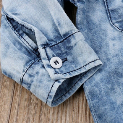 2020 Baby Denim Bodysuit Newborn Toddler Babies