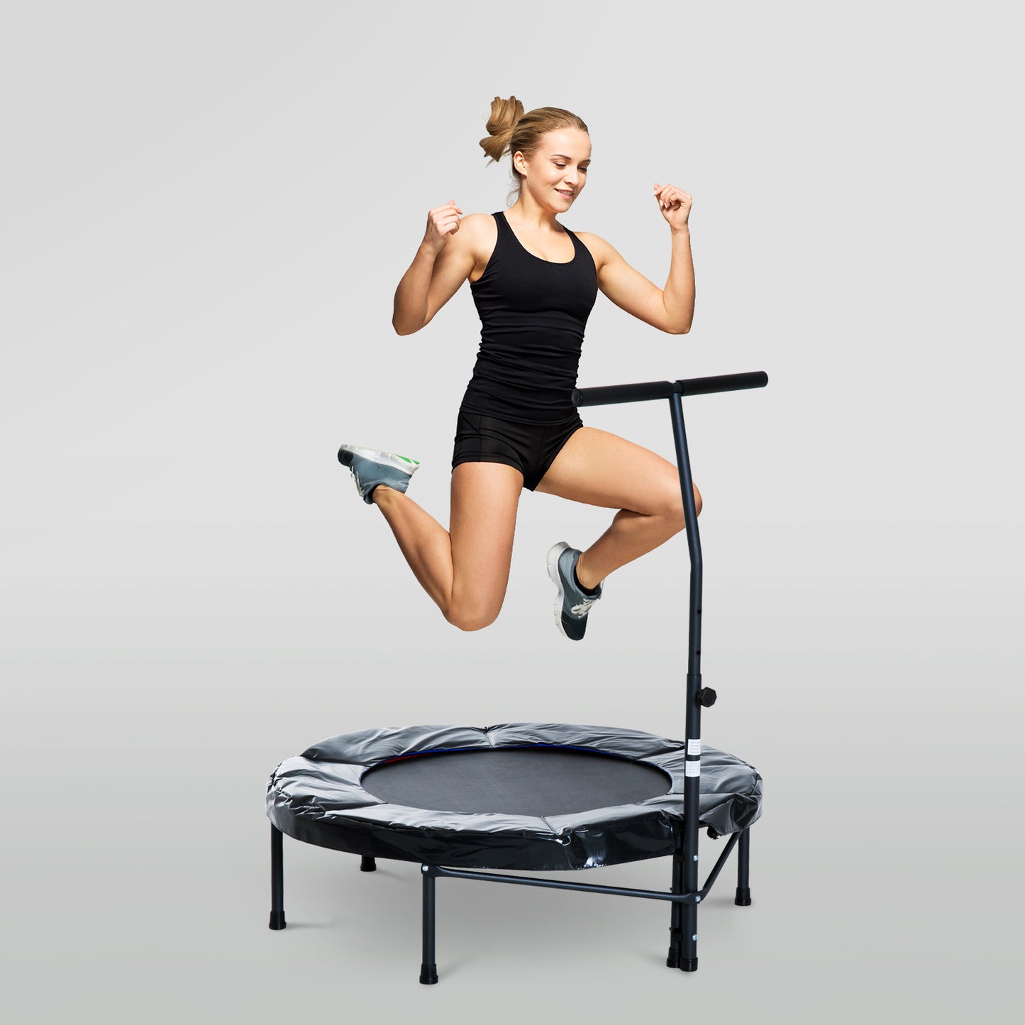 Soozier 40 Inch Mini Exercise Trampoline Indoor Fitness Rebounder w/