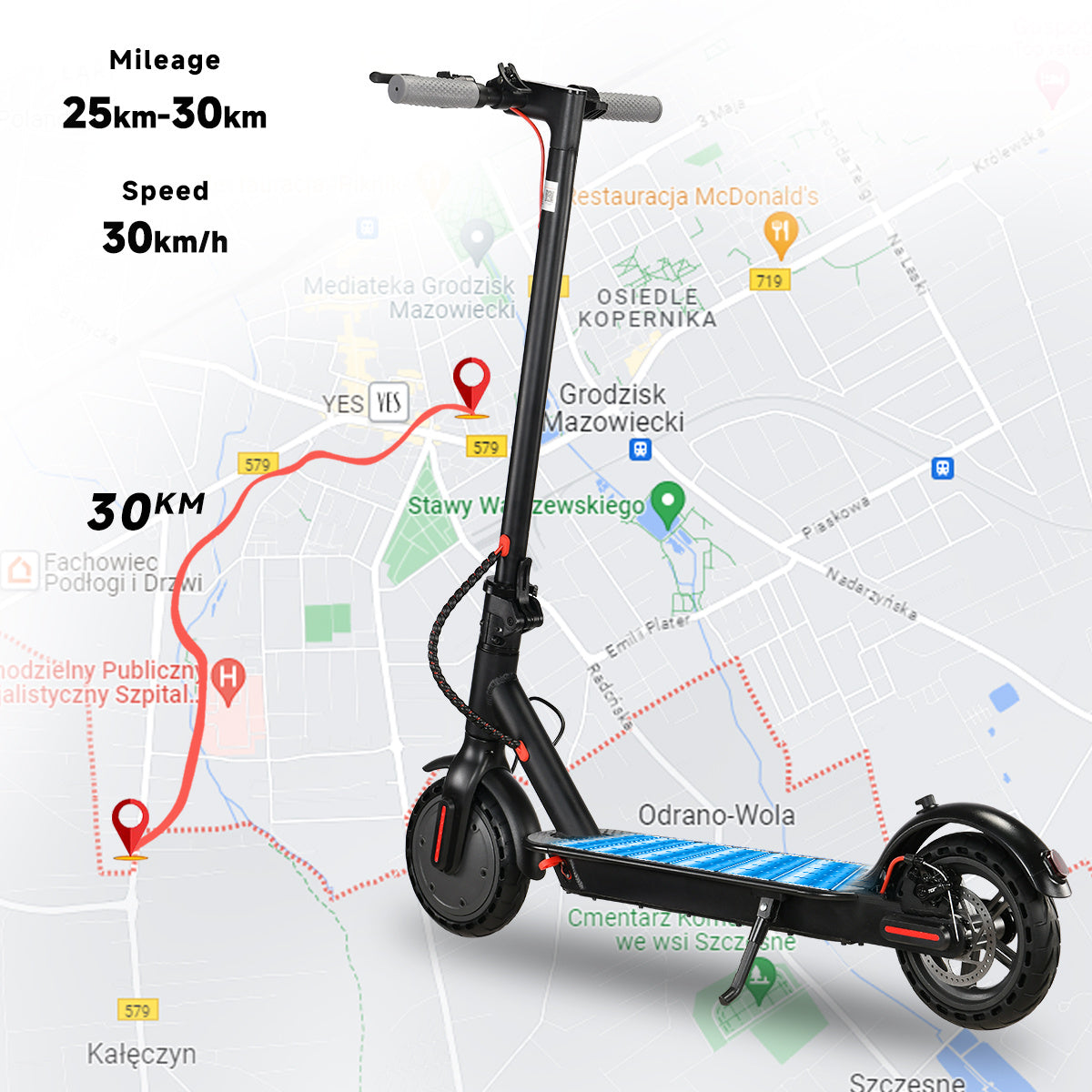 VoltStrider™ Esprit Urban Eight – 8.5" Smart Electric Scooter (36V,