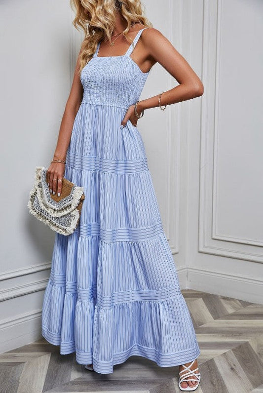 Smocked Tiered Maxi Dress