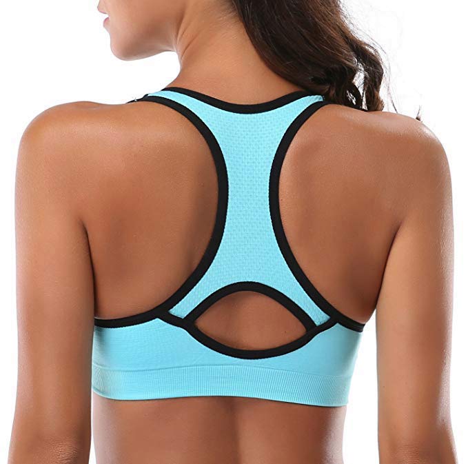 JupiterGear Women’s Stylish Racerback Athletic Sports Bra | Padded