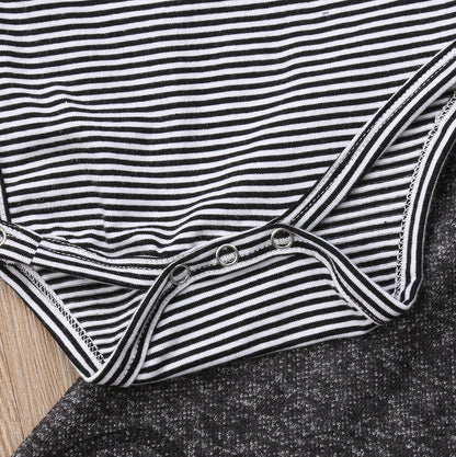 2PCS Baby Boys Stripe Clothes Outfits Babies