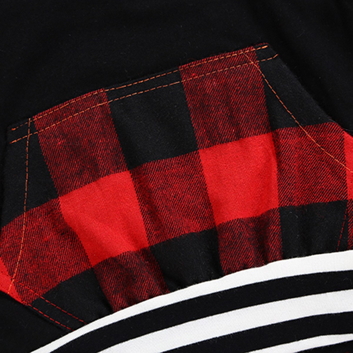 2Pcs Babies Hooded Plaids Stripes Clothing Set