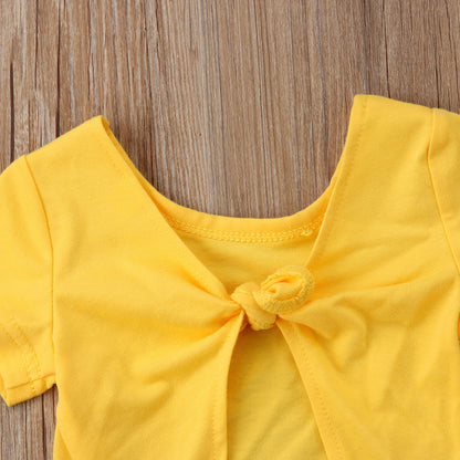 2Pcs Toddler Baby Girl Floral Outfits Babies Shirt