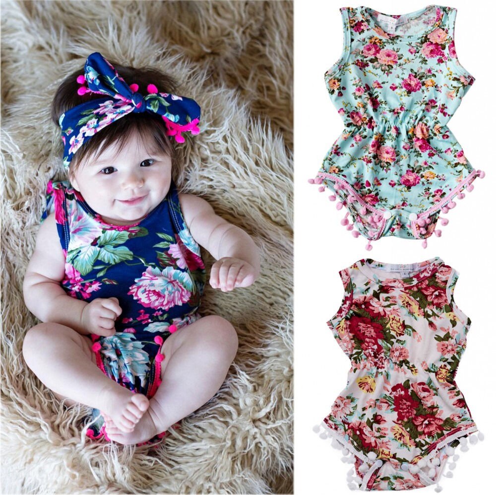 3 Styles Newborn Babies Girls Summer Floral