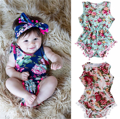 3 Styles Newborn Babies Girls Summer Floral