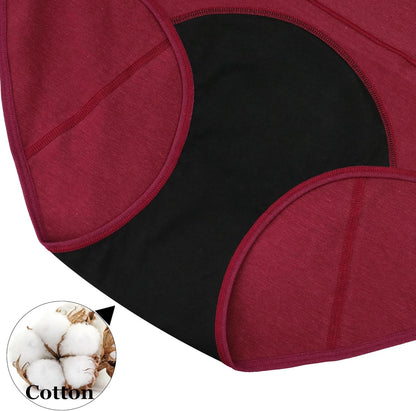 Womens Menstrual Period Panties Cotton Leak Proof Underwear Postpartum Protective Briefs