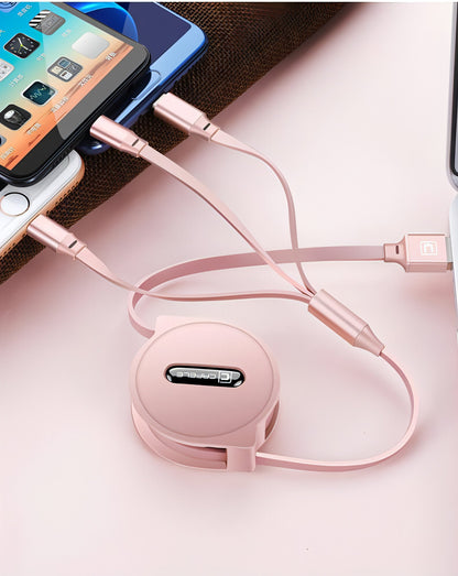 TriFlex™ – Telescopic 3-in-1 Charging Cable