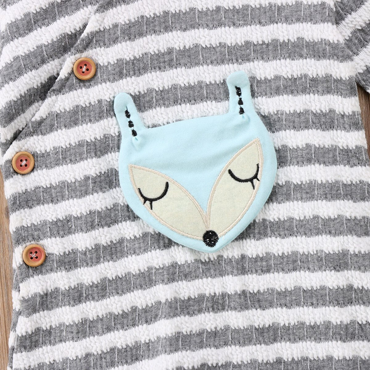 3D Ears Babies Hooded Rompers Newborn Baby Infant