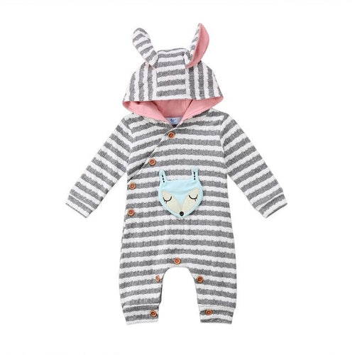 3D Ears Babies Hooded Rompers Newborn Baby Infant
