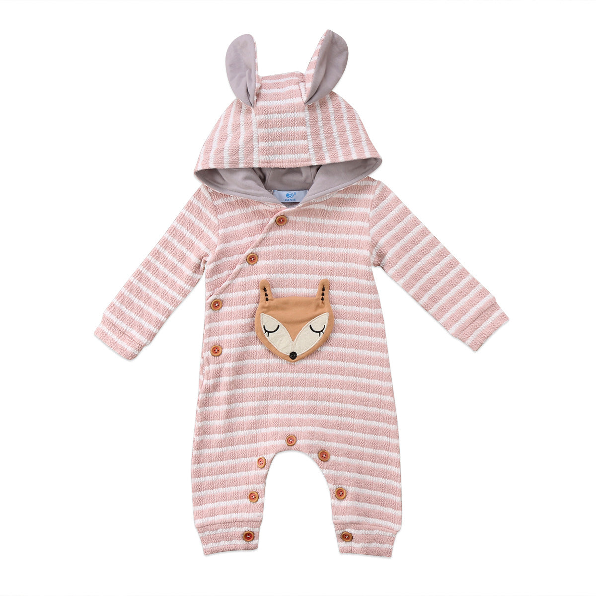 3D Ears Babies Hooded Rompers Newborn Baby Infant