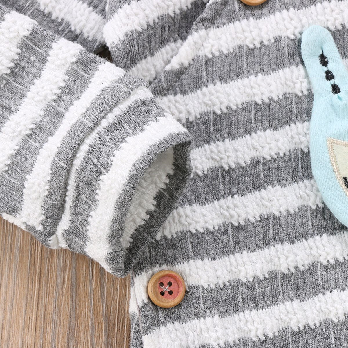 3D Ears Babies Hooded Rompers Newborn Baby Infant