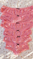 Coquette ruffle pink dot panty plus size lingerie