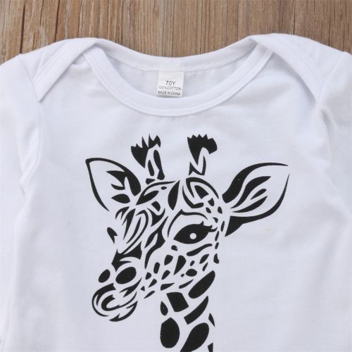 3Pcs Baby Giraffe Clothes Sets Newborn Babies Boy