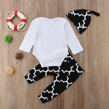 3Pcs Baby Giraffe Clothes Sets Newborn Babies Boy